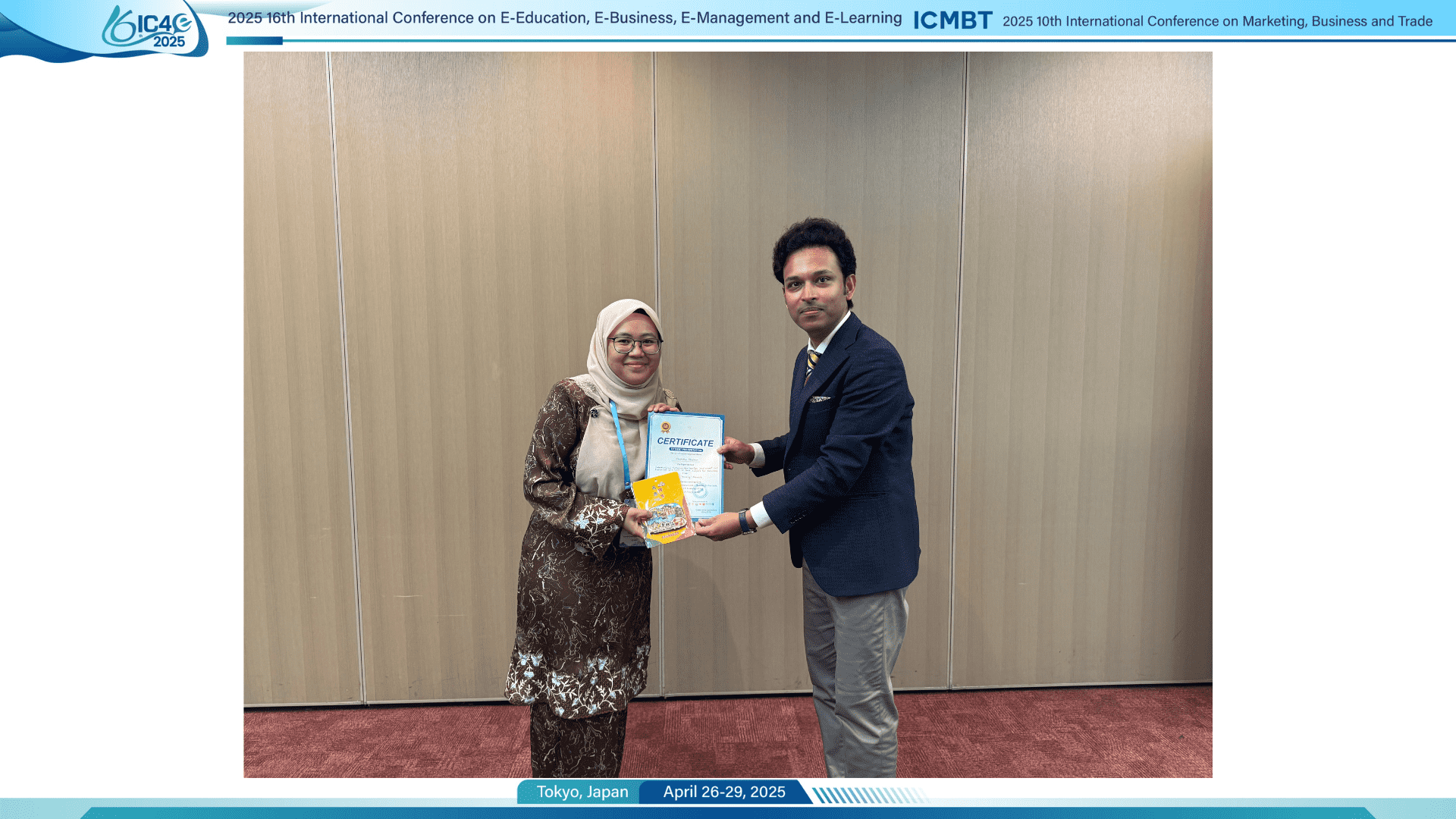 Best Presentation Award Winner - Onsite Session 7